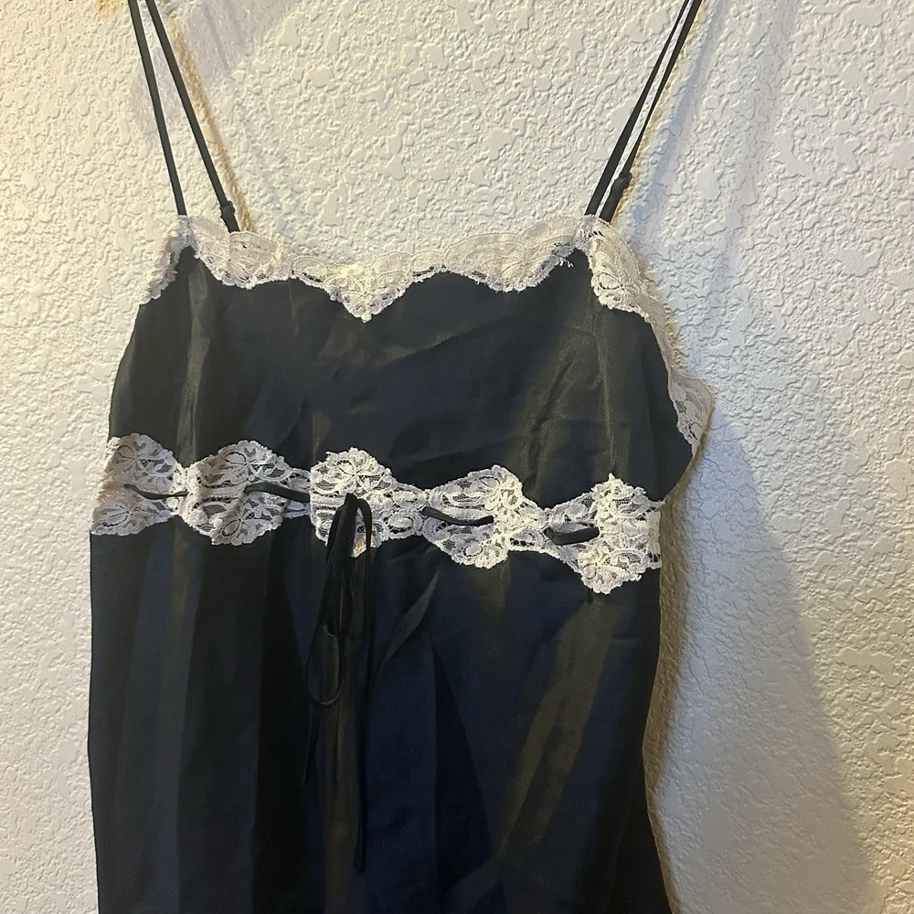 Victorias Secret Lingerie‎ Medium Black And Cream Lace Y2k
